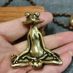 statuette grenouille bronze doré moderne support encens minimaliste ornement animal compagnie imitation antique