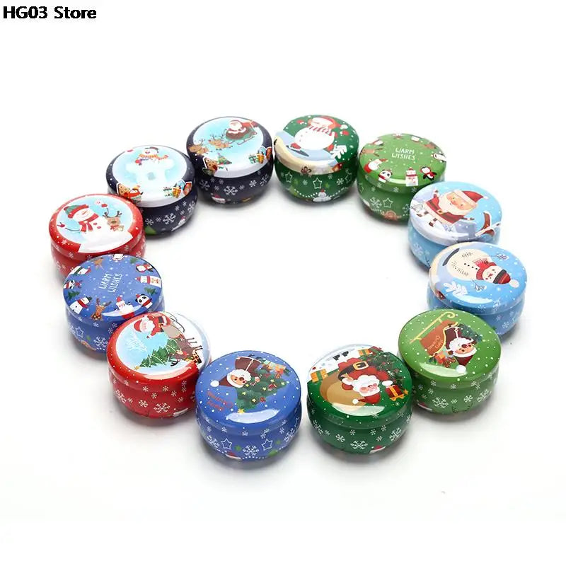 Set de mini boîtes métalliques multicolores pour décoration intérieure