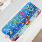 tapis baignoire enfant thème marin poissons coraux bulles ventouses salle bain sécurité antidérapant