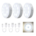 veilleuse led rechargeable sans fil lampe sol blanche moderne détecteur mouvement usb portable