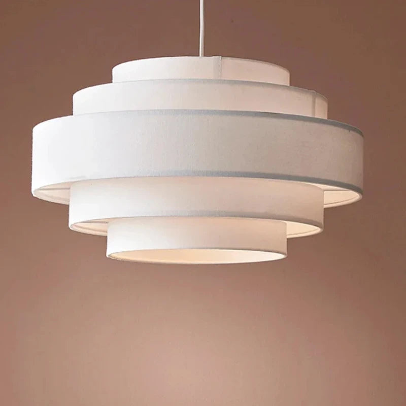 Suspension lumineuse tissu blanc contemporain 2000 82000lm 90 260V chambre salon