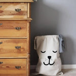 sacs cordons blancs motifs animaux ours chien panda enfants rangement chambre coucher