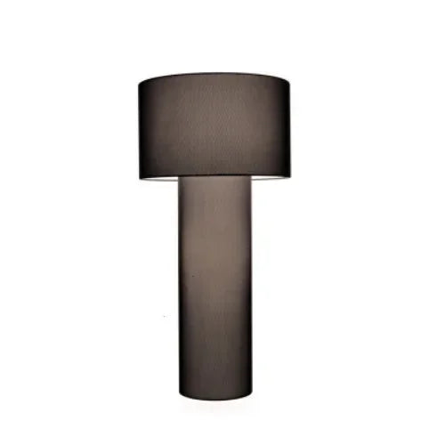 lampe sol moderne blanc abat jour texture grunge led minimaliste interrupteur bouton