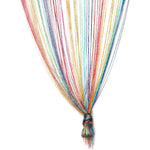 rideau multicolore rayures horizontales moderne translucide crochets métalliques 100cm 200cm