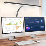 lampe led double tête réglable mode continu moderne blanc noir