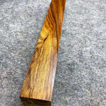 bois sculpture marron foncé rayures naturelles rustique non fini diy manche couteau 10x3x3cm 10x4x4cm