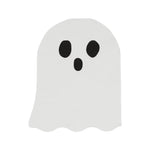 serviettes fantôme halloween blanc noir yeux minimaux cuisine jetables assiettes couverts pack fantômes