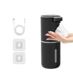 distributeur automatique savon noir blanc rechargeable tactile moderne minimaliste