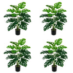 décoration intérieure plante artificielle feuilles monstera vertes grandes modernes 52cm 20pouces