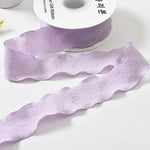 rubans organza rayés texturés couleur unie rose bleu orange beige floral 100 polyester