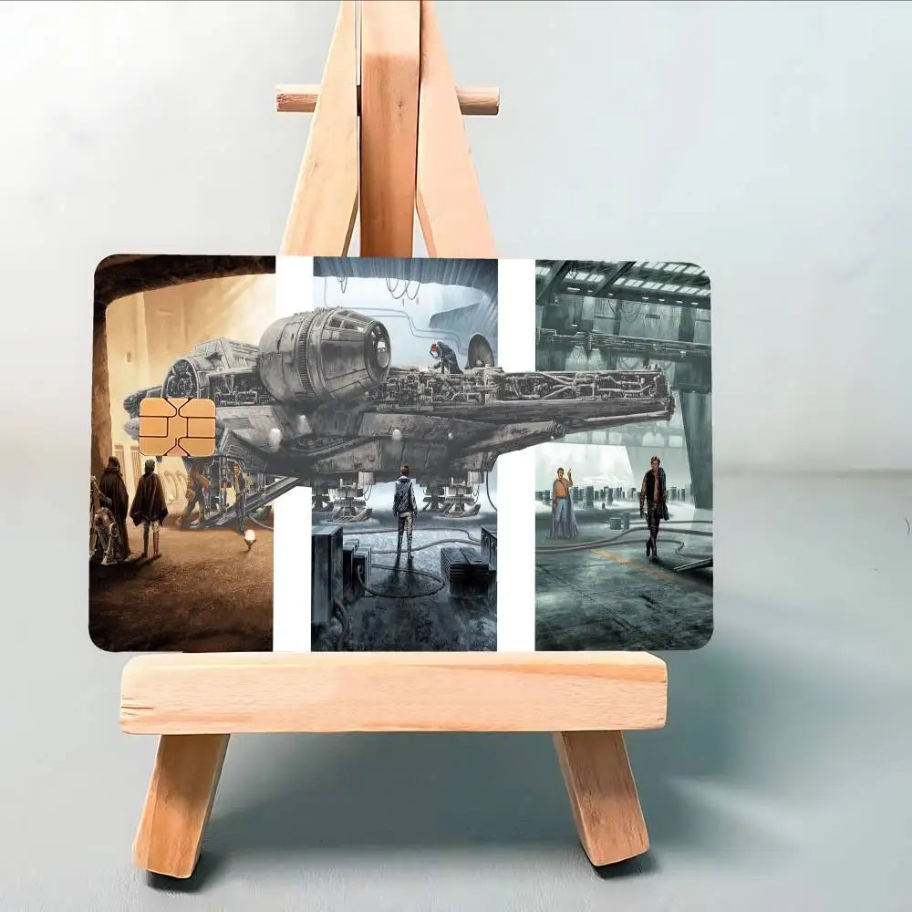 protège cartes star wars illustrations films personnages adhésifs réutilisables waterproof différentes couleurs modernes