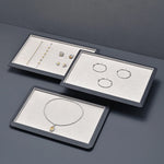 plateau présentation bijoux cuir velours strass classique bracelet boucles oreilles bagues colliers portable festival
