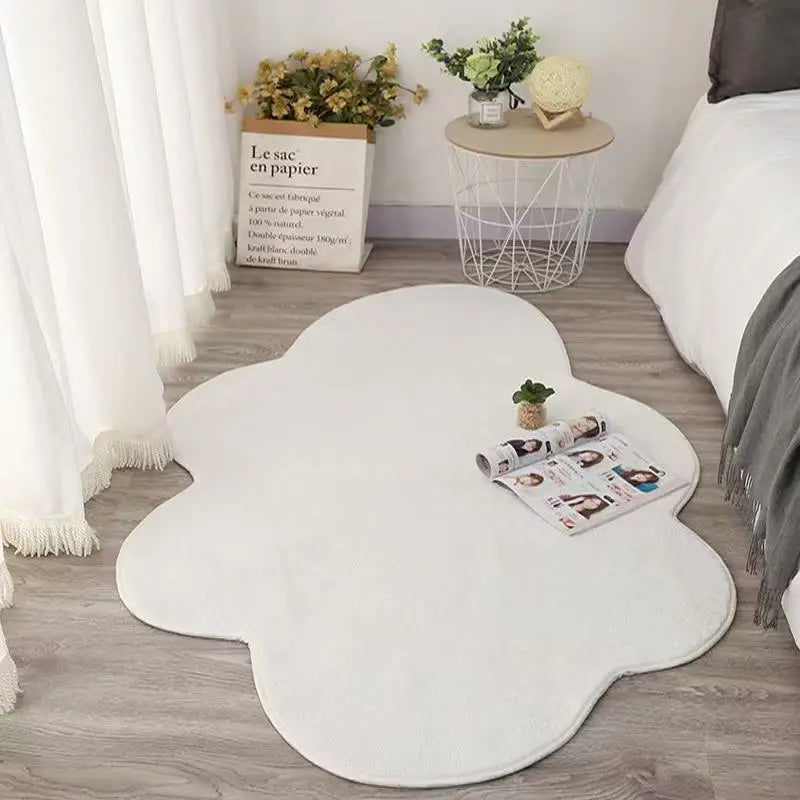 tapis maison moderne peluche antidérapant salon chambre coucher entrée intérieur