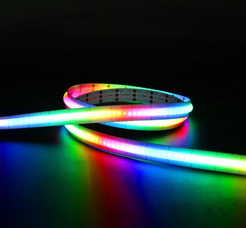 ruban led flexible 840leds rgb cct 24v 50000h adhésif moderne blanc rouge bleu vert