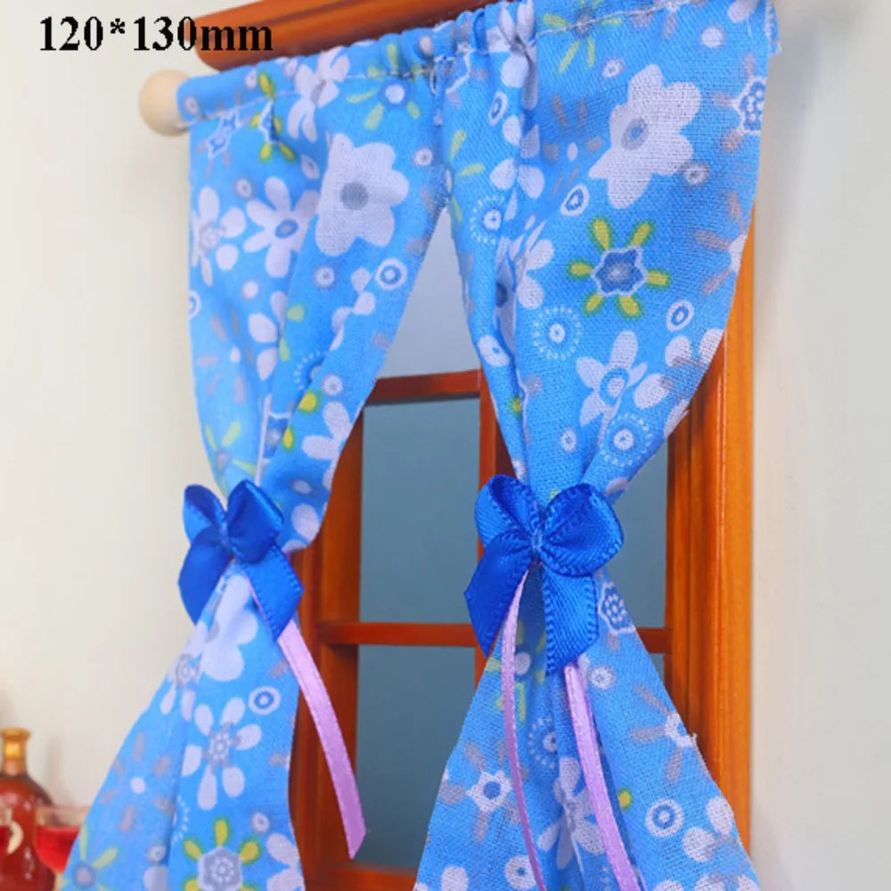 rideaux blancs fleurés dentelle vintage opaques transparents animaux nature maison poupée romantique
