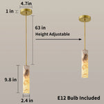 Suspension lumineuse marbrée moderne blanc beige marron clair pince câble doré