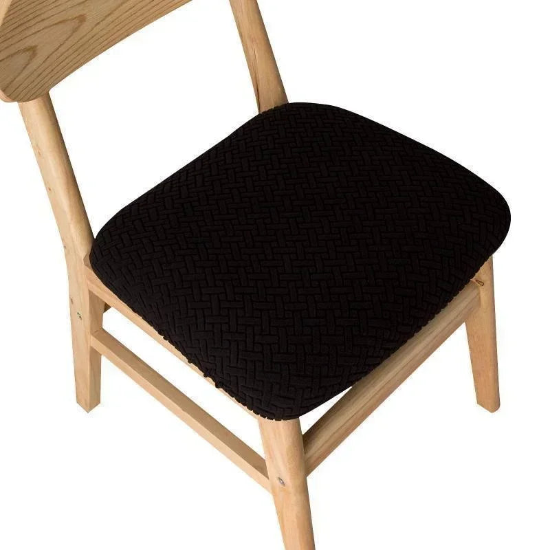 coussin chaise gris jacquard moderne adhésif polyester salon cuisine 35 53cm
