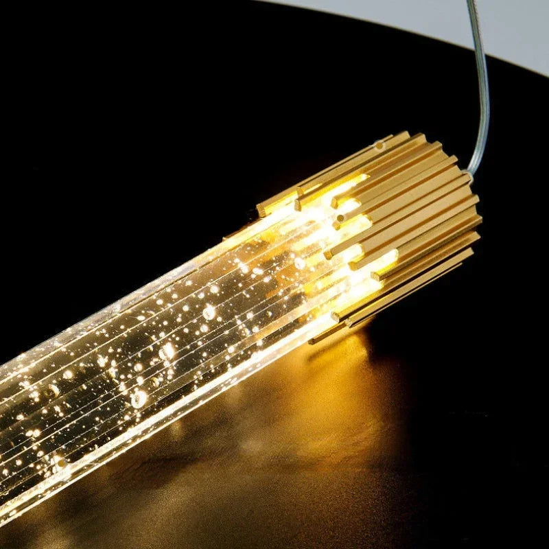 lampe suspendue moderne transparente dorées salon chambre 90 260V 2000 82000lm