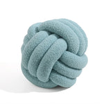 coussin rond pelucheux moderne couleur bleu marine lavable 28cm 28cm