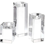 bougeoirs transparents modernes adhésifs bougie décoration mariage fête casa 5x5cm