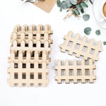 grille clôture miniature bois fée lattes horizontales deco artisanal garden party diy craft naturel