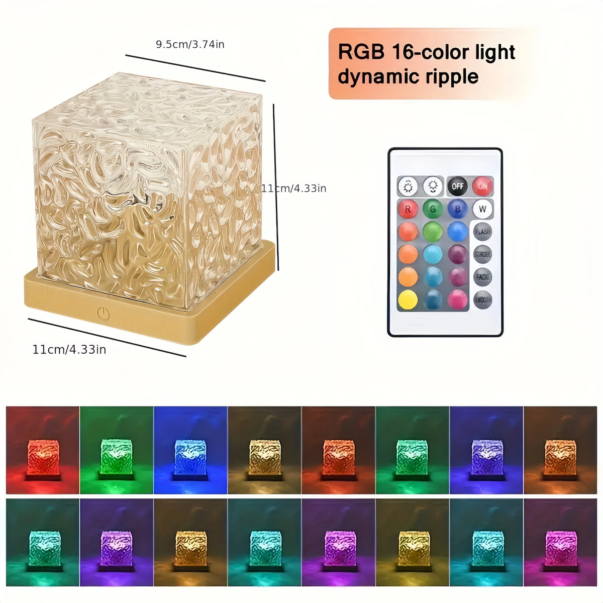projecteur led effets eau vagues aurore boréale télécommande couleurs variables ambiance chambre moderne