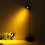 lampe table led rechargeable tactile noire moderne chambre restaurant