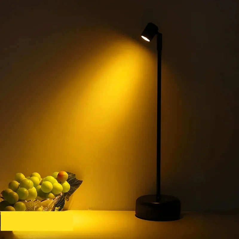 lampe table led rechargeable tactile noire moderne chambre restaurant
