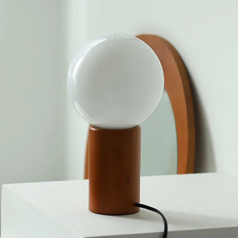 lampe table moderne sphérique spirale métallique blanc chrome