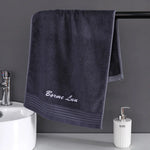 serviettes bambou rapide absorption blanc rose bleu noir écriture brodée texture douce classiqueUsageId:123