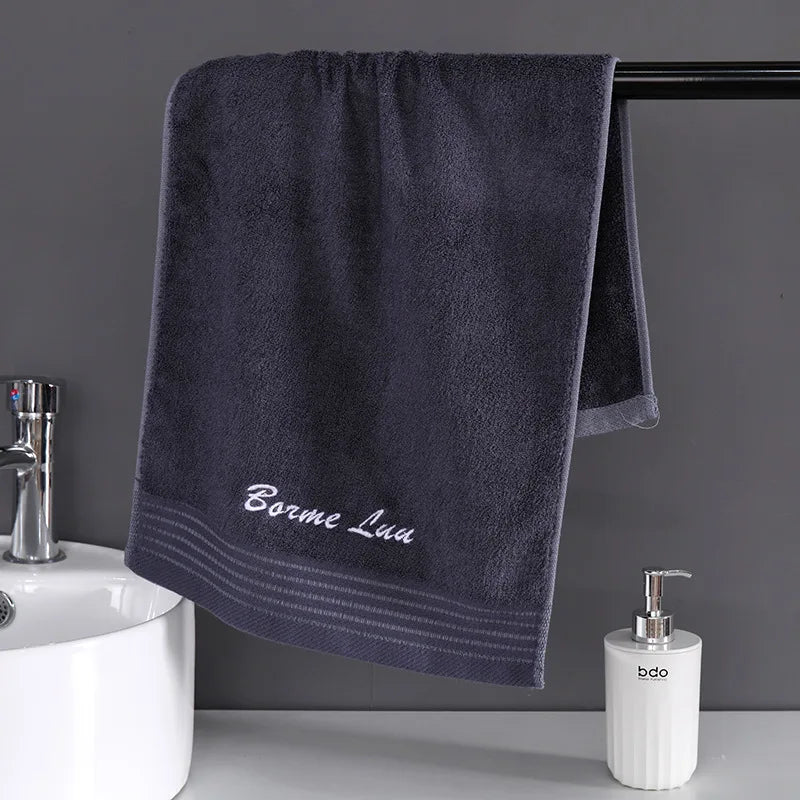 serviettes bambou rapide absorption blanc rose bleu noir écriture brodée texture douce classiqueUsageId:123