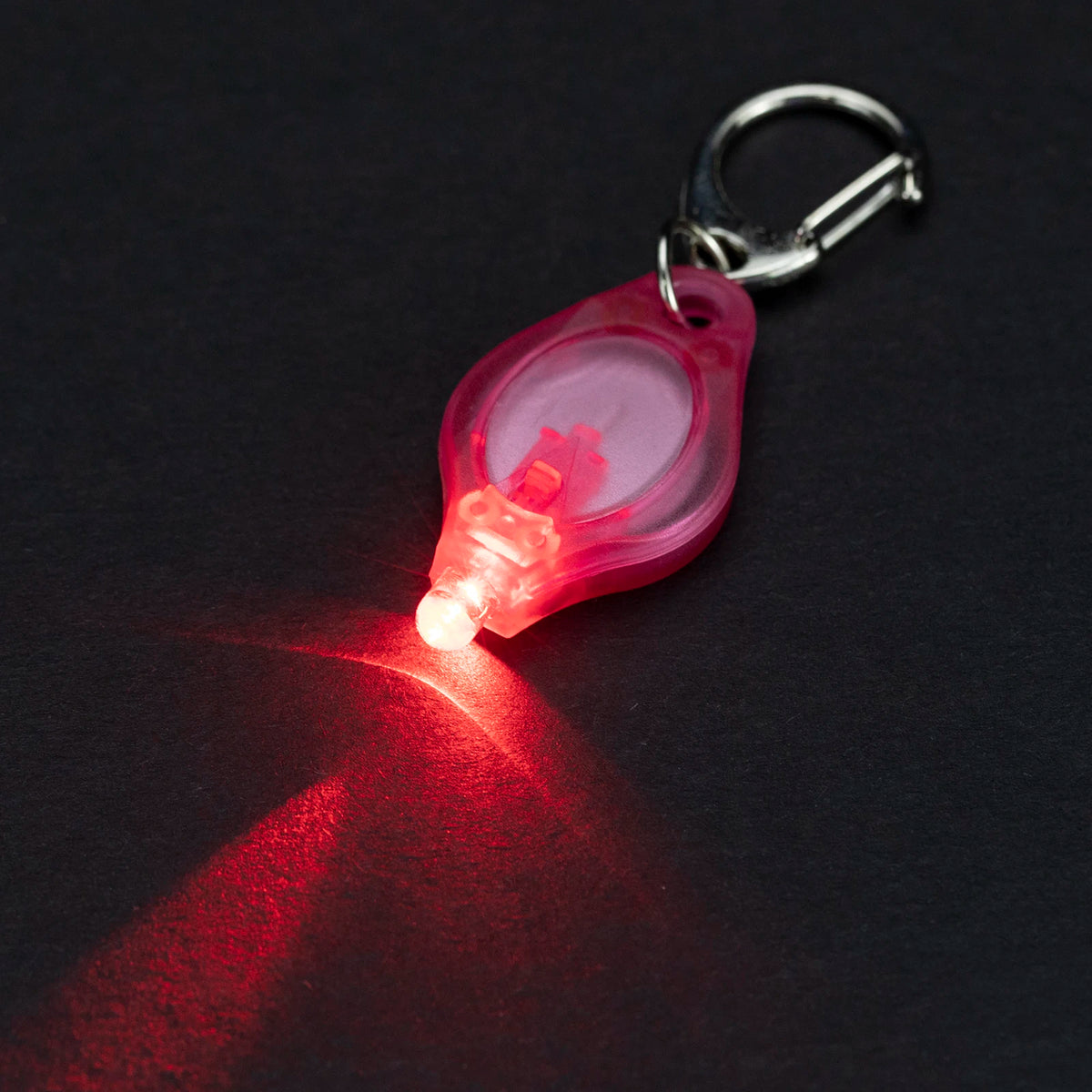 porte clés lumineux led miniature lampe poche portable éclairage secours anneau noir transparent