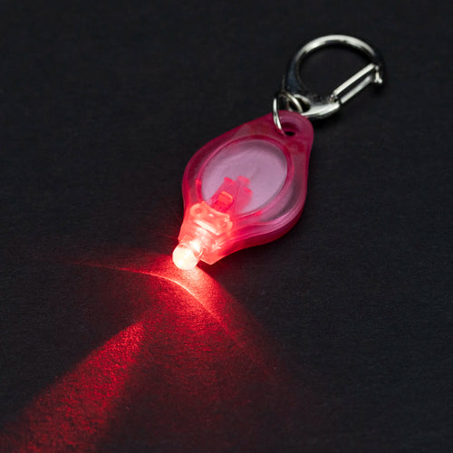 porte clés lumineux led miniature lampe poche portable éclairage secours anneau noir transparent