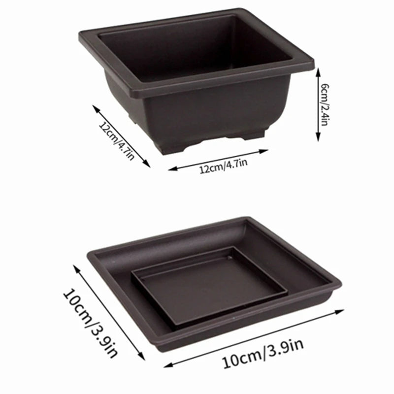 pot fleurs plastique noir moderne plante intérieure jardin décoration extérieur balcon