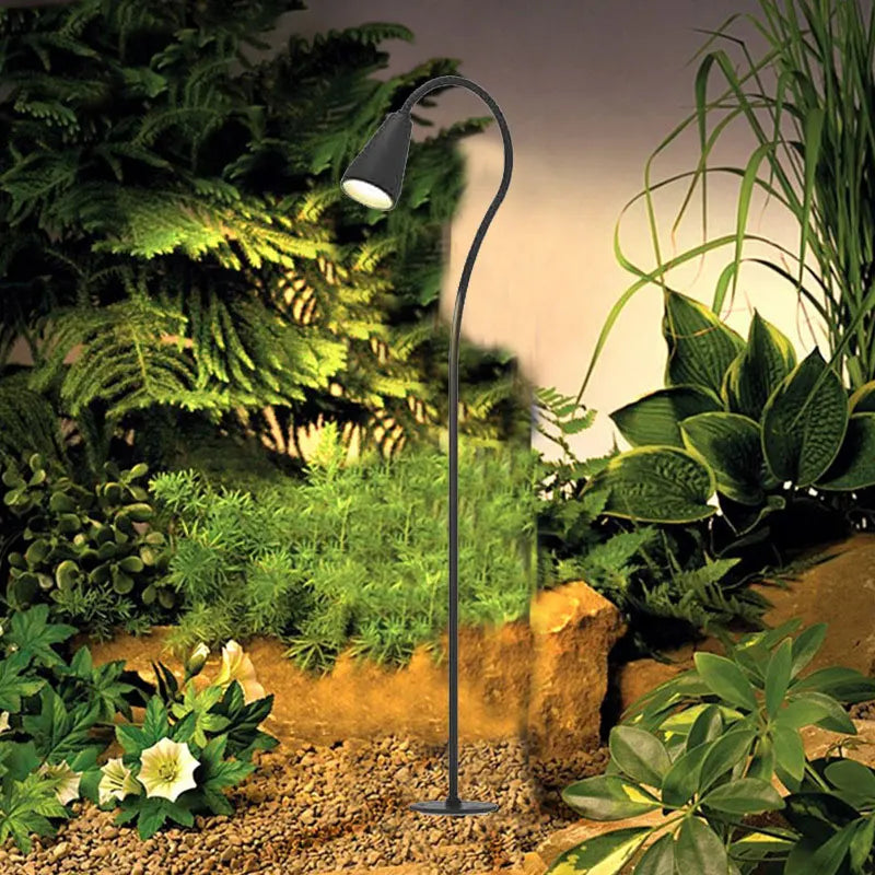 lumière solaire led moderne noire ip65 extérieure autonome basse consommation 5w minimaliste