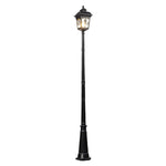 lampe rue or noir classique vintage éclairage public ip65 led aluminiumextérieur industrielle fixe base