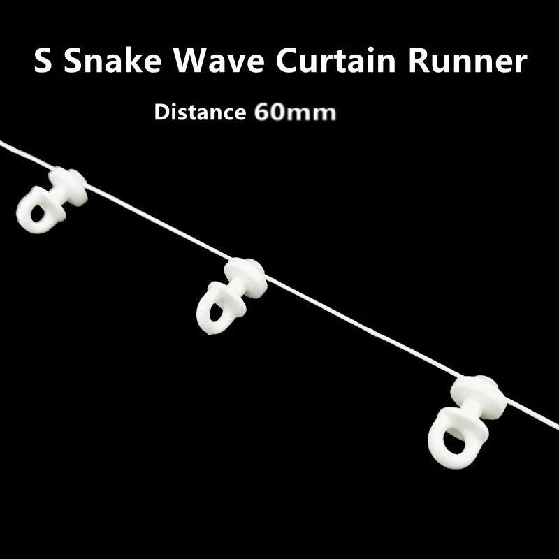 accessoires rideau polonais courroie blanc moderne 54mm 60mm 70mm 80mm fixations voies