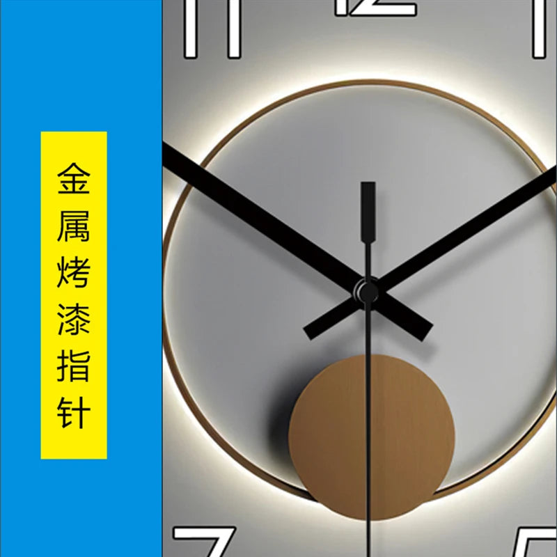 Horloge murale silencieuse blanche sur fond pastel