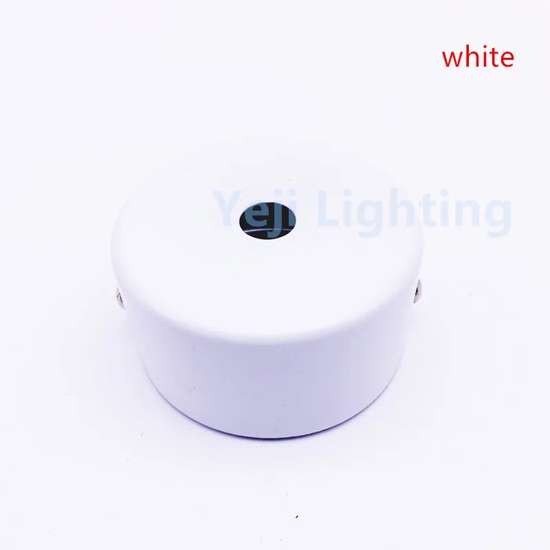 support lampe moderne métal noir blanc chrome or dia 60mm