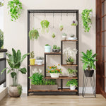 Support plantes hauteur 180 cm dans un salon moderne