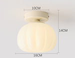 lampe moderne acrylique verre céramique blanc doré rayures horizontales minimaliste