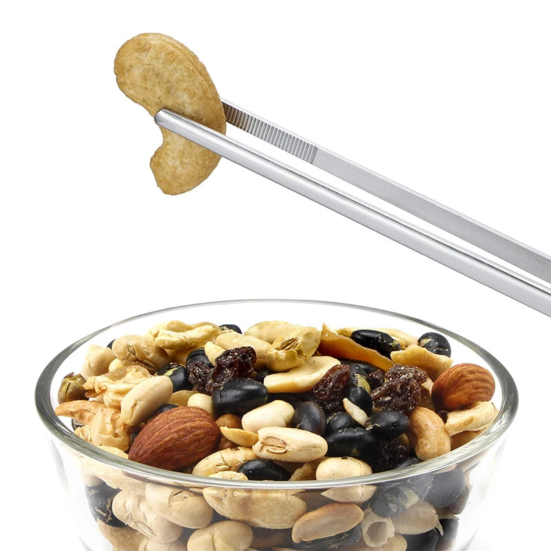 pinces épiler acier inoxydable argentées modernes 14cm 16cm 20cm trois pièces ustensiles cuisine