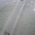 rideau douche transparent moderne aimants légèrement opaque rayures verticales respectueux environnement