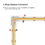 connecteur led transparent broches adhésif moderne pratique 10mm
