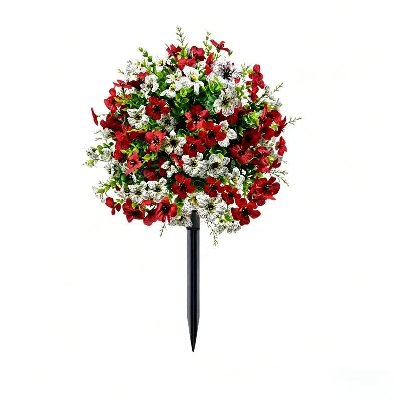 plantes artificielles fleurs rouges roses jaunes violettes décoration intérieure moderne tringle noire branchettes simples