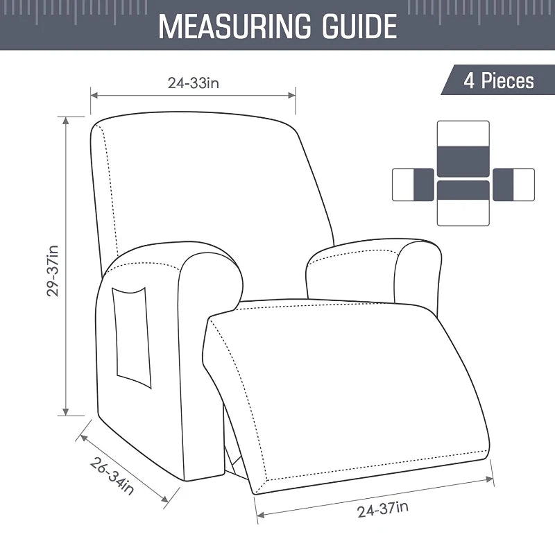 housse fauteuil gris jacquard moderne adhésif poche lavage machine applicable canapé inclinable polyester polaire