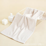serviettes bain coton rayées beige jaune vert rapide absorption moderne toilette