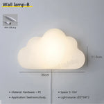 nuages lumineux nuageux éclairage mural enfantin moderne LED blanc jaune bleu rose