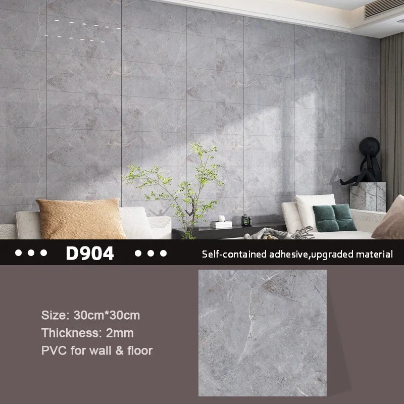 panneaux decoratifs murals marbre gris blanc adhésifs imperméables anti moisissures modernes resistant humidité respectueux