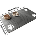 tapis animal compagnie noir rayures diagonales bols clips moderne rapide séchage